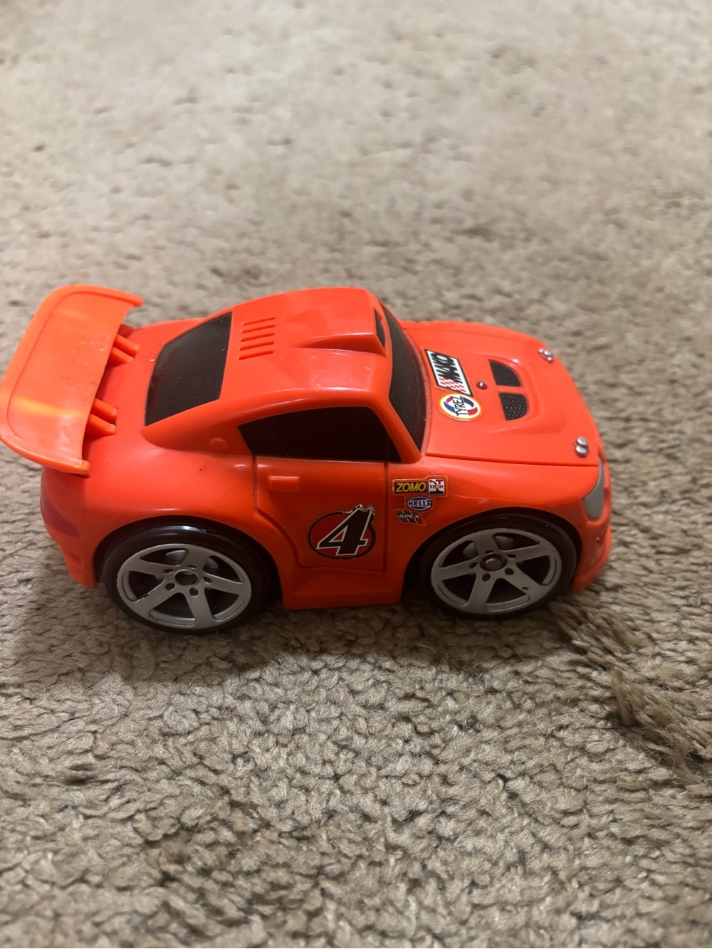 Kids Orange Race Car Toy - Brand Unknown - Picture 6 of 6